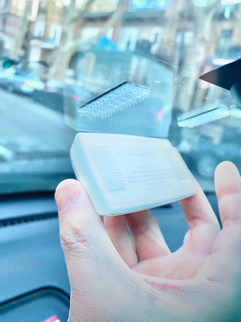 Two Sets Of No Brainer Easy Peel And Stick Mounting Strips For EZ Pass IPass IZoom SunPass Transponders on windshield