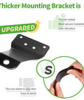 Thicker mounting bracket for Universal Adjustable Golf Cart Rear View Mirror With Panoramic 270 Degree Rotation for durability