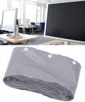 Snap Button Cable Sleeve Flame Retardant PVC Wire Cover And Cord Organizer Wrap Heavy Duty Wire Management 10M Roll in gray color, used for tidy cord organization.