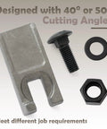 Heavy Duty 40 To 50 Degree Auger Teeth For Rock Drilling And Hard Soil Digging Replacement Parts with 40/50° angle, hardware