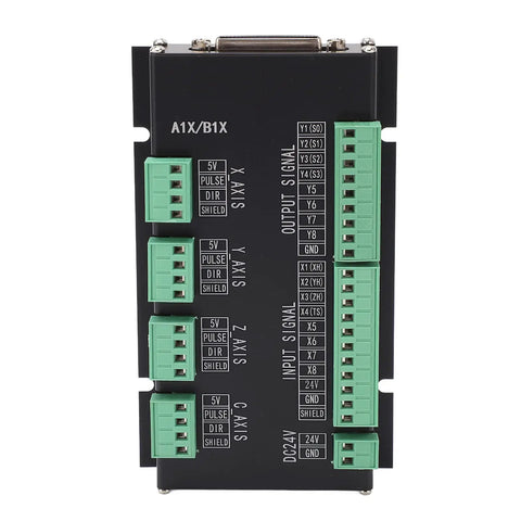 CNC Control System Offline Motion Controller With High Performance 8 Core CPU For Precision Processing Set Kit, black metal board with terminal blocks