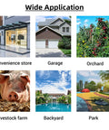 Wide application: Store, garage, orchard, farm, backyard, park for Solar Powered Fake Security Camera With Realistic Red Flashing Lights.