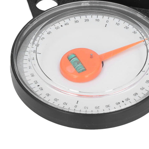 Slick Magnetic Angle Finder Tool With Clear Scale And Heavy Duty Plastic Build For Carpentry Woodworking And Metalworking Tasks That Bring In Hella Precise Readings Zero Hassle Guaranteed close-up of measuring scale