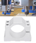 Solid As A Rock 45mm Spindle Clamp Motor Bracket For Cnc Routers Machined From Premium Aluminum Alloy shown on CNC machine.