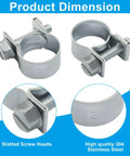 12 Pack 12 To 14mm 304 Stainless Steel Mini Fuel Injection Hose Clamps Set Tough As Nails Easy Install Adjustable Pipe Hose Clip Tube Clamps For Automotive Diesel And Petrol Pipe