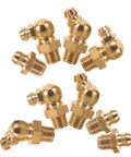 Top Notch Grease Nozzle Fitting Kit With Threaded Copper M8 Nipples For Cars And Excavators Featuring Precision Fit And Easy Swap-Out Hydraulic Accessories That Make Maintenance A Total Breeze. M8 copper grease nozzle kit, brass threaded fittings