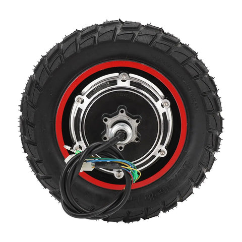 10 Inch Hub Motor For Electric Scooters With 48V 800W Power Pneumatic Tires Rear Wheel Drive Brushless Aluminum Alloy Construction Off Road Ready Beefed Up Torque 250 To 1000 RPM Weather Resistant For Smooth Acceleration