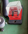 Emergency Stop Button Cover Box Type Transparent Guard Lockout For Pro Grade Machinery, Rugged Large Push Button Shield That Prevents Accidental Activations And Keeps Your Crew Safe Industrial Stop Switch Box Protector For Heavy Equipment, red on machine