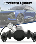 Bulletproof High Flow Electric Water Pump Setup For Big Block Chevy BBC 396 427 454 502 showing black aluminum design and hose connection.