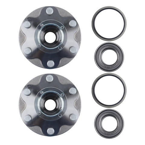 Front Wheel Hub Bearing Kit Pair For Toyota 4Runner 1996-2001, Sequoia 2001-2007, Tundra 2000-2006, Tacoma 1999-2004 2WD Only Replace Parts