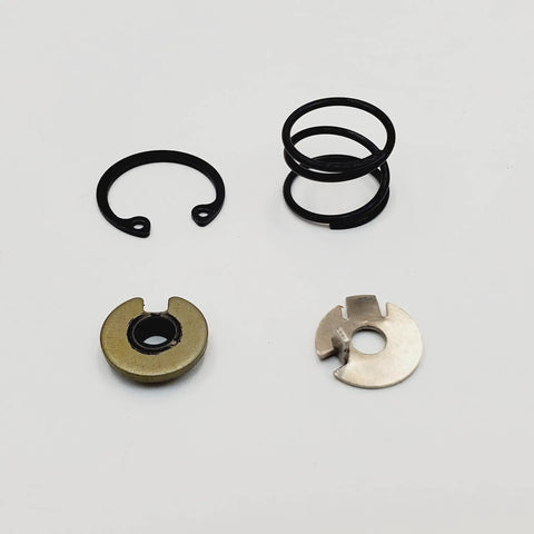 Sick Heavy Duty 10 Tooth Starter Drive Jackshaft Repair Kit For EVO Twin Cam Motors 1994 To 2006 components including springs and lock plates.