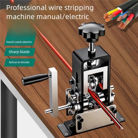 Fast And Easy Wire Stripping Tool For Scrap Copper And DIY Cables No Assembly Required Works With Drill 0.04 To 0.8 Inch Wire