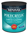 Crystal Clear Polycrylic Protective Wood Finish Matte Coat For Interior Projects Like Furniture And Cabinets Keeps Surfaces Looking Fresh And Protected From Scratches Spills Dirt And Everyday Wear One Quart can