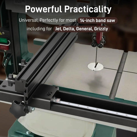 Versatile Bandsaw Fence For 14 Inch Saws With Micro Adjust Positioning, Easy Install Fits Jet Delta General Grizzly