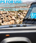All In One 30 Pack Rubber Coated Magnets With Quarter Inch Bolts Washers And Nuts 30 Lb Each on Jeep roof, 176°F note