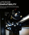 Fifth Wheel Landing Gear Box For Your RV Aluminum Gearbox Replacement 276602 179015 LG179015 close up view of compatibility label.
