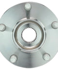 Front view of Front Wheel Bearing And Hub Assembly Set For 2008 2013 Nissan Rogue 2014 2015 Rogue Select And 2007 2012 Sentra SE R Spec V Front Left And Right Two Piece Kit Drop In Replacement Hubs