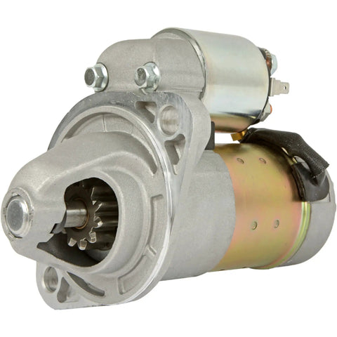 Plug And Play Marine Diesel Starter Replacement For Yanmar And Case Compact Excavator Engines 2YM15 3JH3E-Yeu 1999 On 3YM20 3YM30 1994 On 4Cyl IMI214-007 Fast Crank Reliable Start, showing side view with sealed housing and copper contacts.