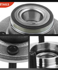 Close-up of Front And Rear Wheel Bearing And Hub Assembly Kit For Dodge Charger 2006 Through 2009 with five lug detail