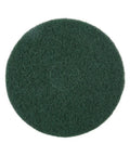 Green 17 Inch Floor Maintenance Pads For Wet Scrub On Buffers, 5 Pack, Washable And Reusable, Pro Grade Double Sided Use, Durable Floor Care Pads