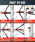 16 Inch Rivet Nut Gun Kit With 15 SAE And Metric Mandrel Sizes step-by-step usage guide