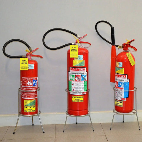 Top Shelf 50 Pack Fire Extinguisher Inspection Tags With Four Year Monthly Record Log To Keep Your Job Site Compliant And Running Smooth Without Any Sweat Or Missed Spot Checks on red fire extinguishers.