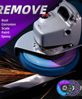 Angle grinder with 10 Pack Strip Discs 4 Inch Stripping Wheel For Angle Grinder Rust Busting Clean Paint Off Welds Oxidation For Metal