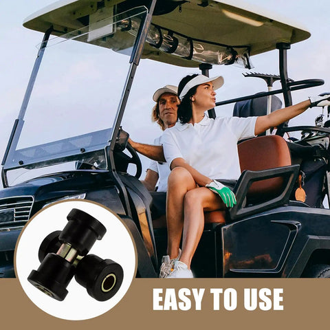 Rear Leaf Spring Bushing Kit for Golf Cart Suspension Replacement with Rubber and Metal Bushings, easy to install image.
