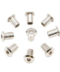 Heavy Duty M6x12mm Countersunk Hex Socket Cap Insert Nuts Rock Solid Joint Connectors arranged in a circle.