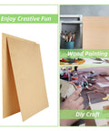 Baltic Birch plywood sheets, unfinished, 16 x 12 x 1/16 in, 12 pcs for arts and crafts