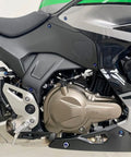 Motorcycle side view with installed Ultimate 210-Piece Stainless Steel Fairing Bolt And Fastener Kit For Top Motorcycles
