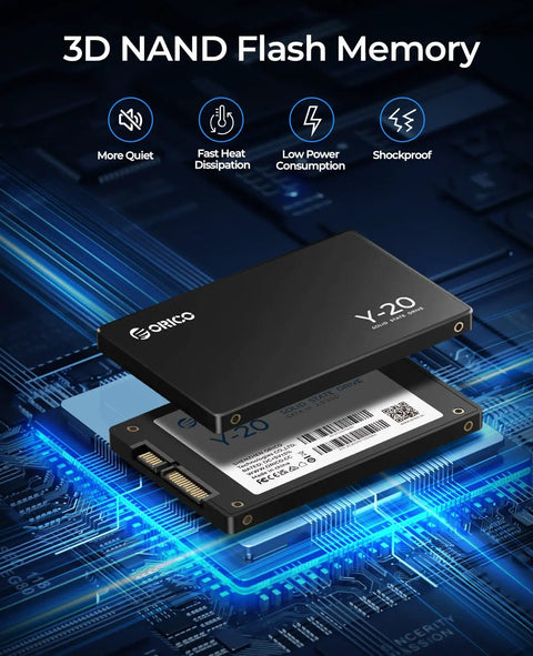 Y20 256GB SATA SSD 2.5 Inch Internal Solid State Drive With Up To 500MB/s Read Speed And SATA III 6Gbps For Desktop, Laptop, NAS, And DIY External Enclosures Snappy Upgrade