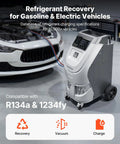 Shop Grade No Fuss Fully Automatic Refrigerant Recovery Machine For R134a And 1234yf Auto AC Service With Smart Touchscreen Vacuum.