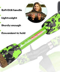 All In One Kid Friendly Fishing Rod And Reel Set with soft EVA handle and camo design, great gift for young anglers