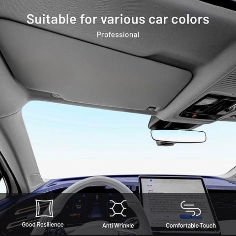 Hiksuky gray auto headliner fabric with foam-backed mesh, 97 × 60 in, for car interior roof replacement