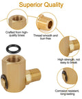 90 Degree Brass Air Swivel Fitting For Air Hose Reels, 1 Quarter FPT To 1 Quarter MPT Connector, Beefy 5000 PSI Sprung Swivel Joint For Heavy Duty Lines And Hoses, brass close-up
