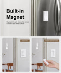 Plug And Play Remote Light Switch For E26 E27 Lamps with magnetic design on fridge and wall mount option