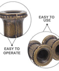 Legit 4 Pack Heavy Duty Gold Metal Lamp Pipe Coupler Adapter Connects Fixture Threads Perfectly For Your Next Sick DIY Lighting Projects With Heat Resistant Zinc Alloy Build Holds Tough So You Can Skip The Tools Get It Done Right No Sweat., gold zinc alloy lamp pipe coupler, threaded close-up