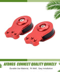 2 Pack Aluminum Servo Saver Set For 25T Plastic Output Gear With Adjustable High Torque Servo Arms 18Mm Red Dual Upgrade For Rc Cars And Trucks Customizable Spring Tension For Precision Control.