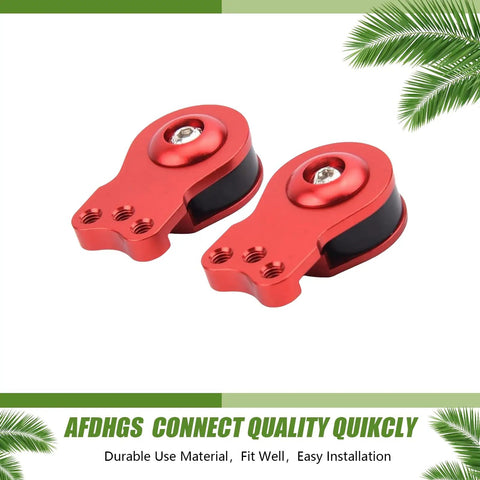 2 Pack Aluminum Servo Saver Set For 25T Plastic Output Gear With Adjustable High Torque Servo Arms 18Mm Red Dual Upgrade For Rc Cars And Trucks Customizable Spring Tension For Precision Control.