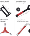 38 Piece Bike Repair Tool Kit For Mountain Road And BMX Bikes With Storage Case Includes Two Hub Cone Spanners and Wrench Tools