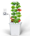 Easy Setup Indoor Hydroponic Growing System With 30 Plant Tower And Built In Pump Kit For Fresh Farm To Table Produce Germination Kit Included Smart Aeroponic Herb Garden Vertical Space Saving Garden For Home Growers And Garden Lovers No Seed showing lush green plants on 6-tier tower.