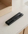 Premium Two Set Side Mount Drawer Slide Rails Six Inch Full Extension Ball Bearing Runners on countertop ready for installation.