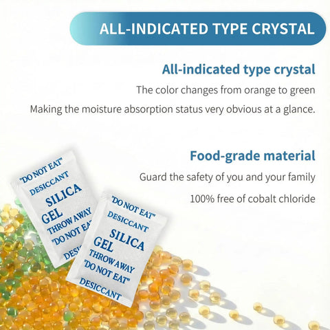 Premium 50 Pack 5G Reusable Silica Gel Desiccant Packets Food Grade Moisture Absorbers Keep Your Gear Crack Free Heavy Duty Humidity Control Pouches For Clothing Docs Jewelry Totally Legit Fresh Storage Setup