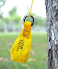 Beefy Heavy Duty Throw Weight Bag 250g Arborist Gear For Climbing Rope Tree Rigging hanging from tree by loop