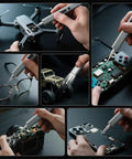 Electric Screwdriver Kit With 144-In-1 Precision Bits repairing various electronics and gadgets, showcasing versatility and precision.
