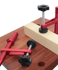 Heavy Duty Aluminum Workbench Clamps With 19mm And 20mm Holes Holdfasts For Secure Materials Woodworking Bench Accessories display