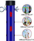 20 Foot Outdoor Portable Volleyball Net System With Adjustable Height And Bag Waterproof Mesh Easy Setup for backyard showdowns