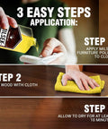 Antique Restoration Wood Polish And Cleaner Delivers A Top Shelf Formula Loaded With Real Organic Oils For Furniture Care While Knocking Out Grime And Leaves A Hella Smooth Protective Shine On Every Surface. Step-by-step application of furniture polish. Hand applying polish to cloth.