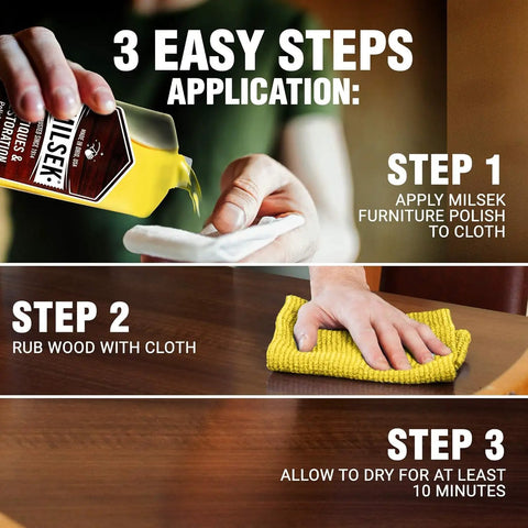 Antique Restoration Wood Polish And Cleaner Delivers A Top Shelf Formula Loaded With Real Organic Oils For Furniture Care While Knocking Out Grime And Leaves A Hella Smooth Protective Shine On Every Surface. Step-by-step application of furniture polish. Hand applying polish to cloth.